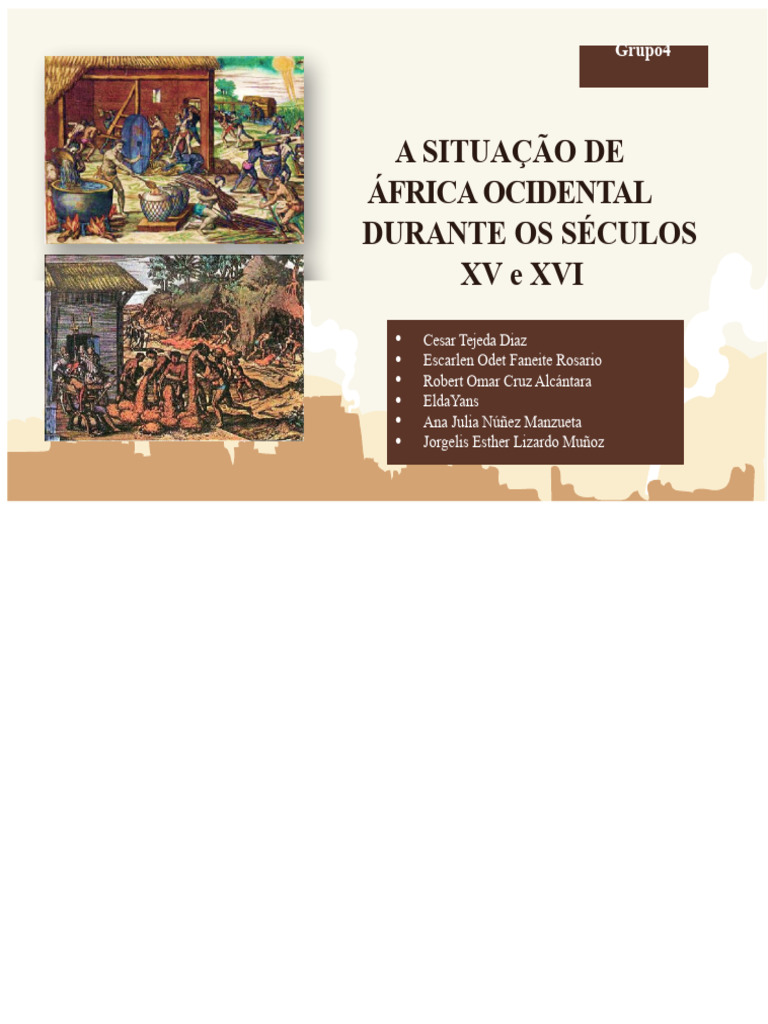 África Ocidental nos Séculos XV e XVI | PDF | África | Escravidão