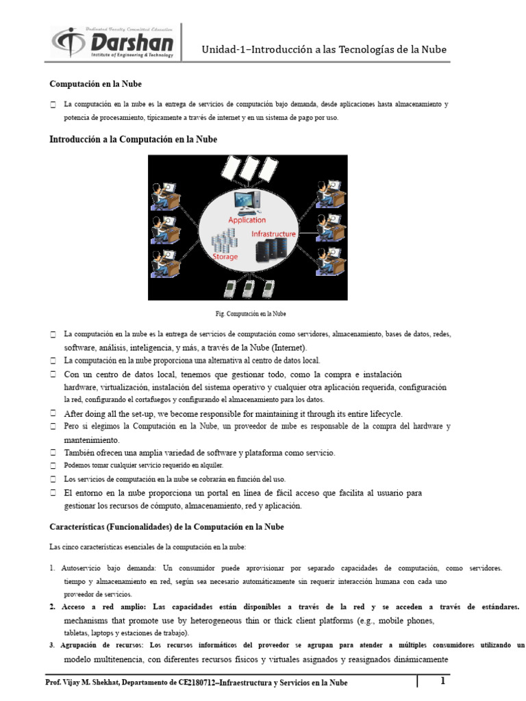 Introducción a la Computación en la Nube | PDF | Computación en la nube ...
