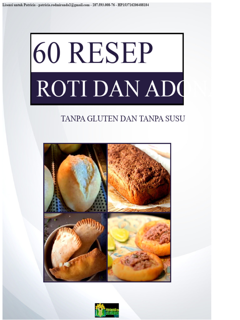 60 Resep Roti Gluten dan Susu Gratis | PDF