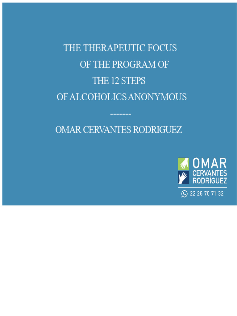 Therapeutic Insights of AA's 12 Steps | PDF | Twelve Step Program ...
