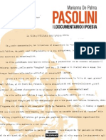 De Palma, Pasolini Il Documentario Di Poesia PDF