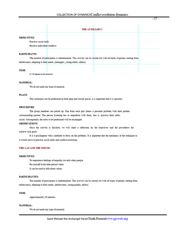 Conflict Resolution Activities Guide | PDF | Conflict Resolution | Empathy