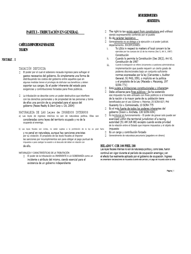 Principios de Tributación y Poder Impositivo | PDF | Impuestos | Pagos