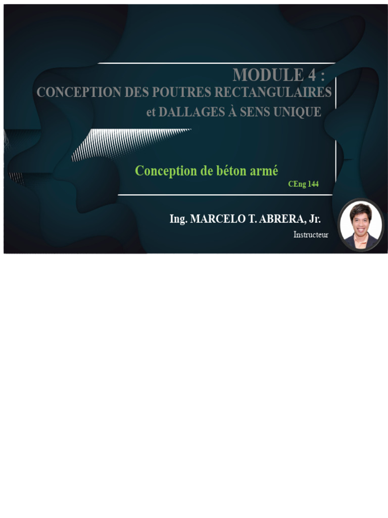 4.1 - Combinaison de Charges de Conception | PDF | Béton armé ...