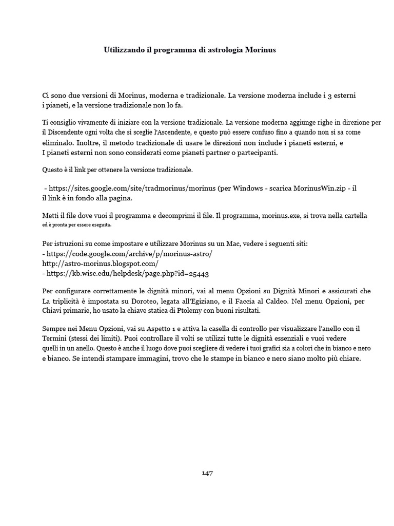 Istruzioni Morinus | PDF