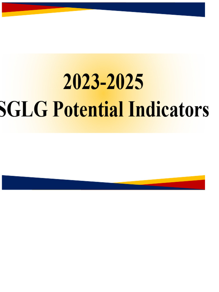 SGLG Indicator | PDF