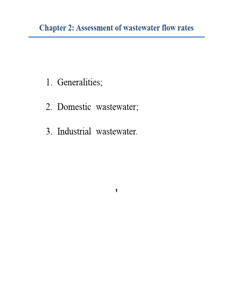 Wastewater Flow Rate Assessment Guide | PDF | Sewage | Water
