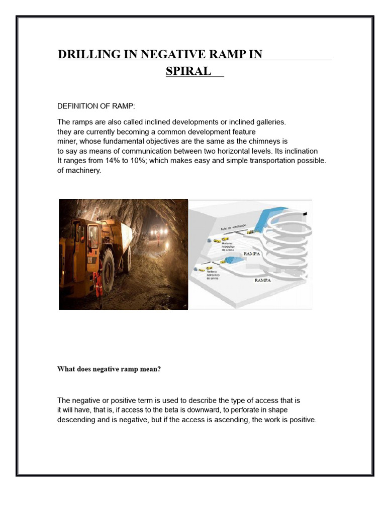 Spiral Negative Ramp Drilling Guide | PDF | Drilling | Drill