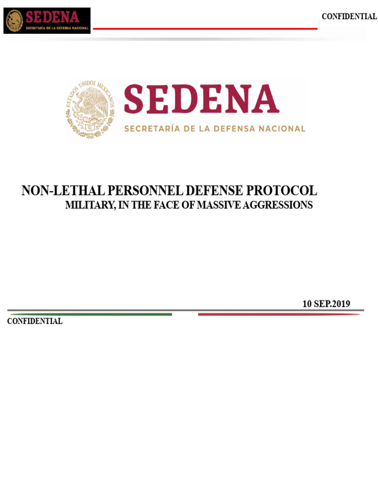 Defense Protocol ANNEX-43797 | PDF | Use Of Force | Hazards