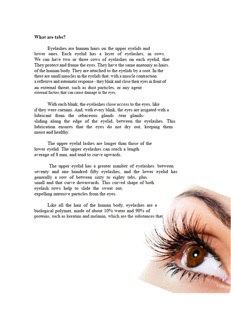 Eyelashes hair by hair | PDF