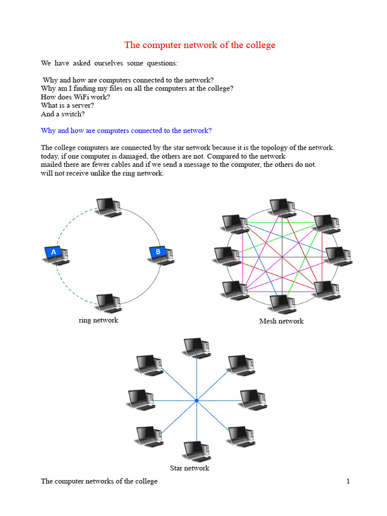 College Computer Network Overview | PDF | Computer Network | Wi Fi