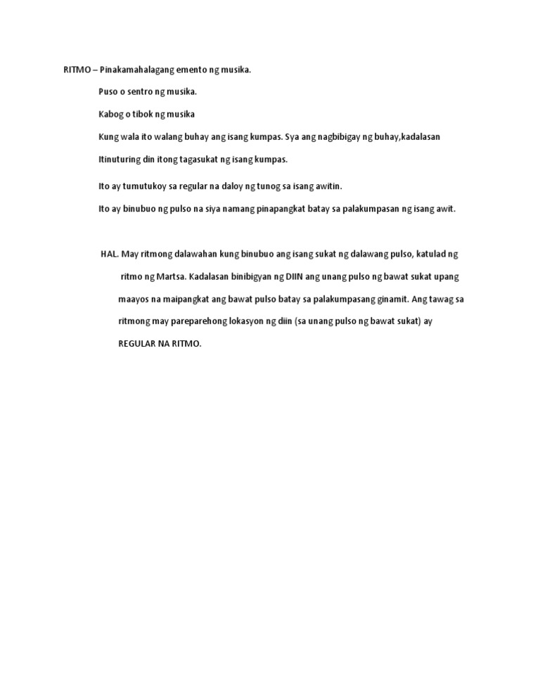 RITMO | PDF