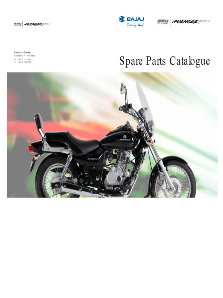 Catálogo de Peças Bajaj Avenger 220cc | PDF