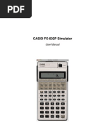 CASIO FX-602P Simulator: User Manual