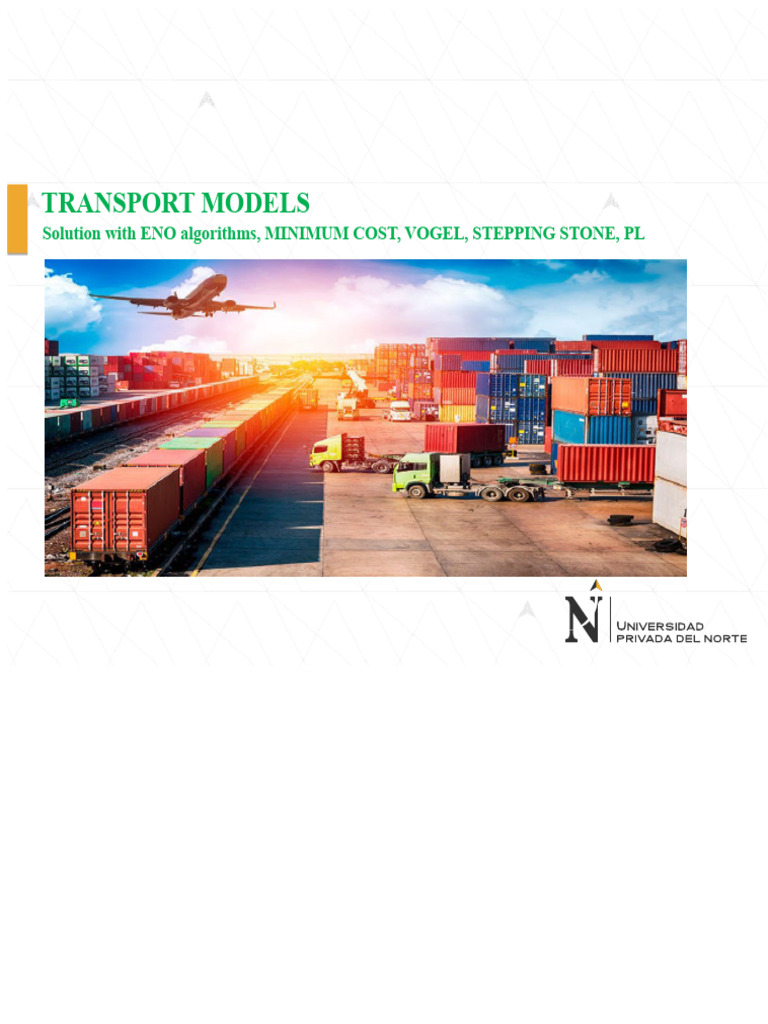 Transportation Cost Optimization Methods | PDF | Mathematical ...