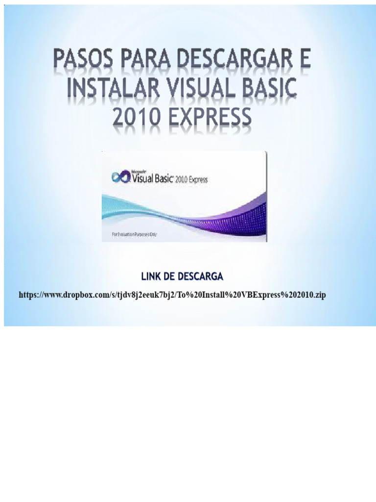 Install Guide for VBExpress 2010 | PDF