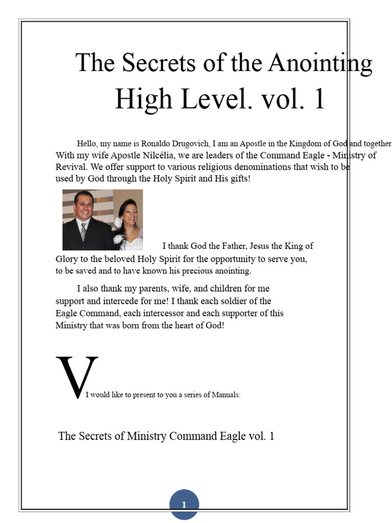 Unlocking the Anointing Secrets | PDF | Jesus | Prayer
