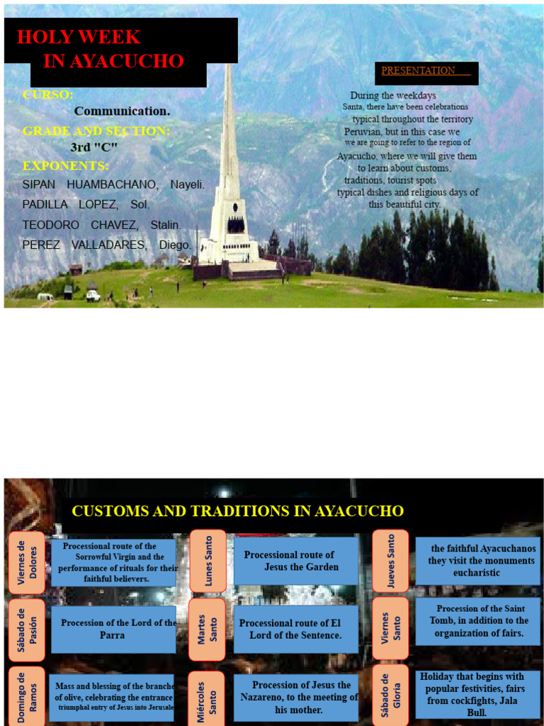 Slides Ayacucho | PDF | Western Cuisine | Food And Drink Preparation