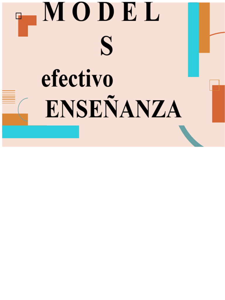 Modelos de Evaluación Docente Efectiva | PDF | Enseñando | Maestros