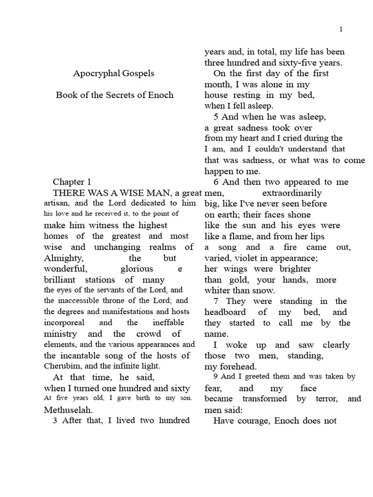 13 Apocryphal Gospels - Book of The Secrets of Enoch | PDF | Adam
