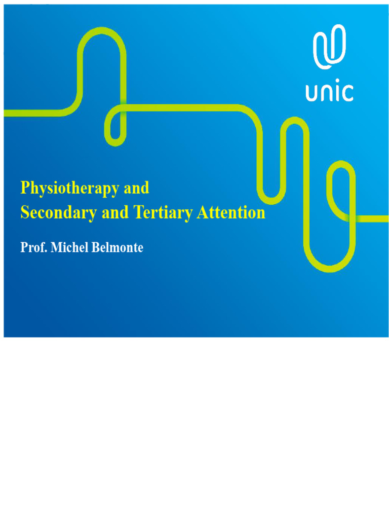 Physiotherapy in Secondary & Tertiary Care | PDF | Physical Therapy ...
