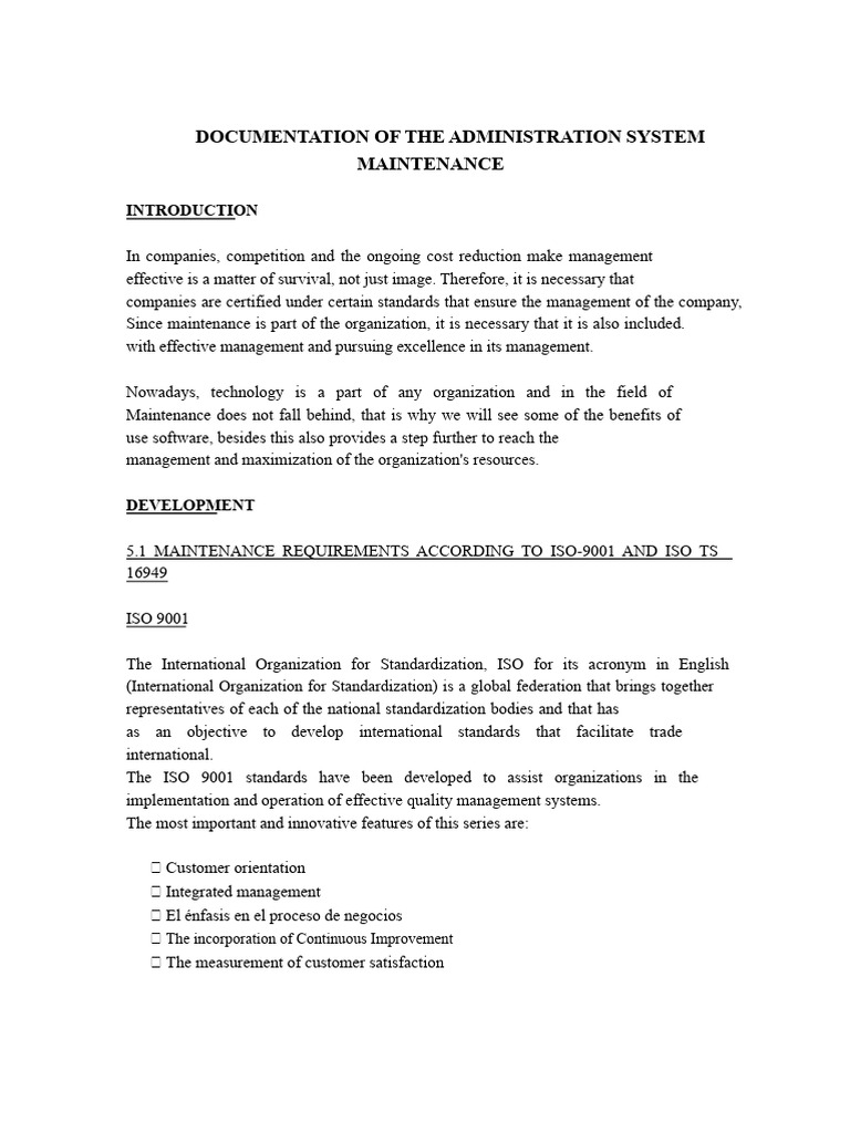 Maintenance Management System Guide | PDF | Quality Management | Audit