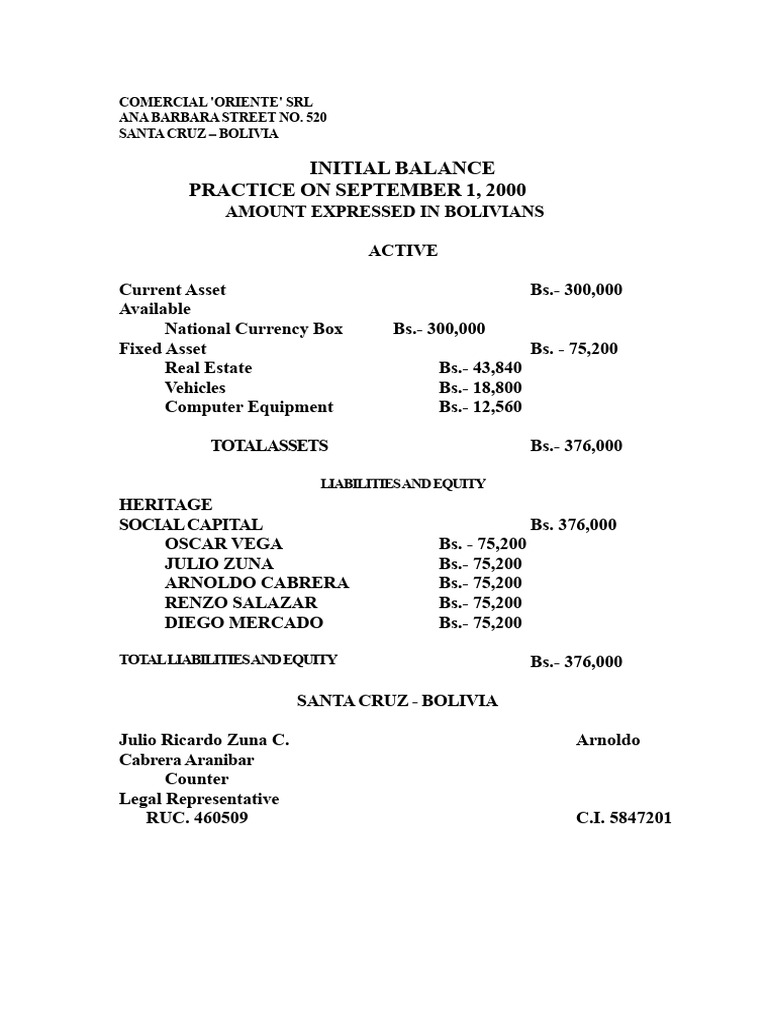 9059117 Initial Balance | PDF