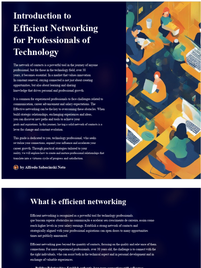 Efficient Networking For Technology Professionals | PDF | Mentorship ...
