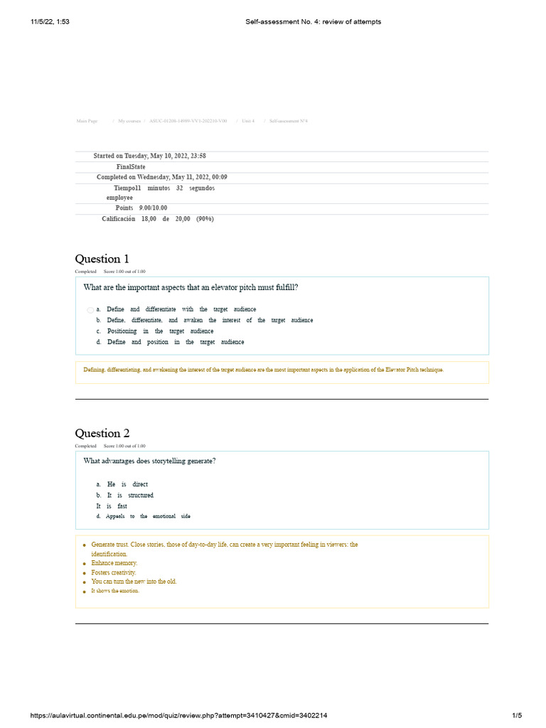 Self-assessment No. 4_ creation innovation in value | PDF ...