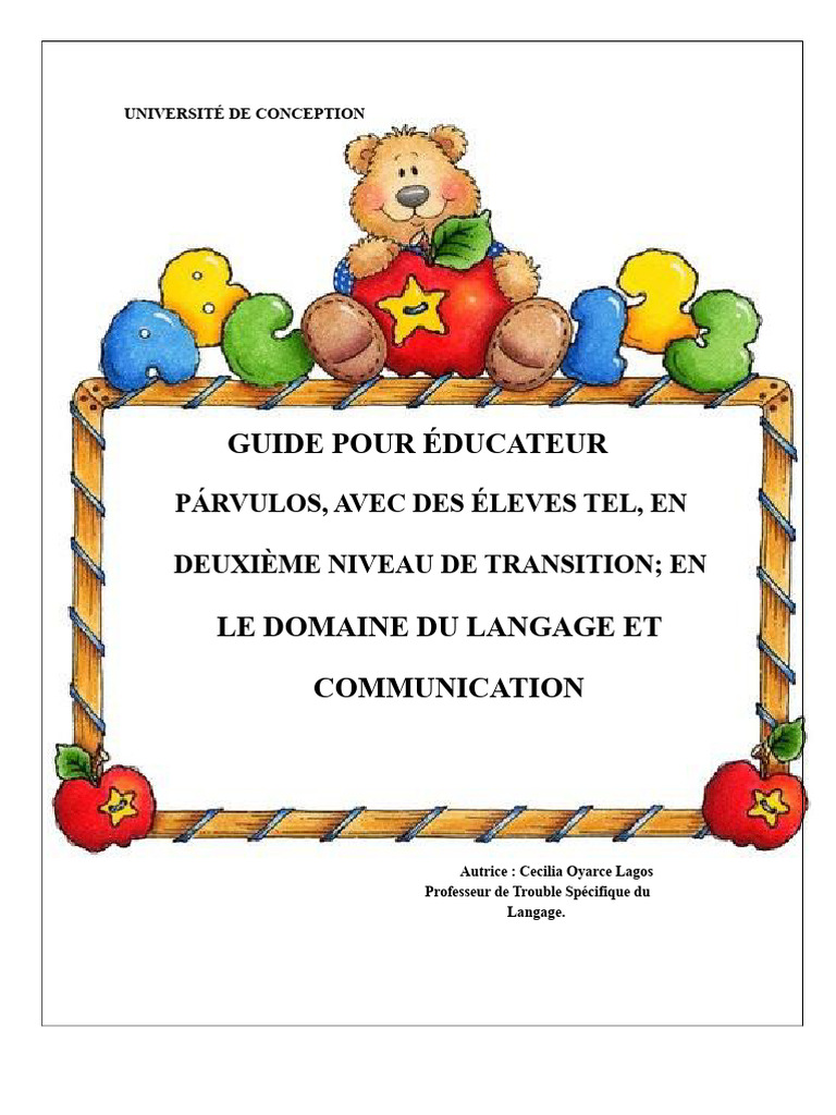 Guide d'activités pour élèves avec TEL | PDF | Syllabe | Phonologie
