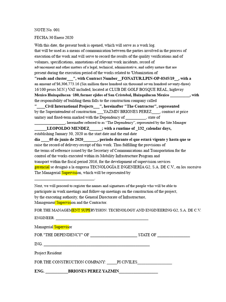NOTE OPENING of WORK LOG | PDF | Economies | Business