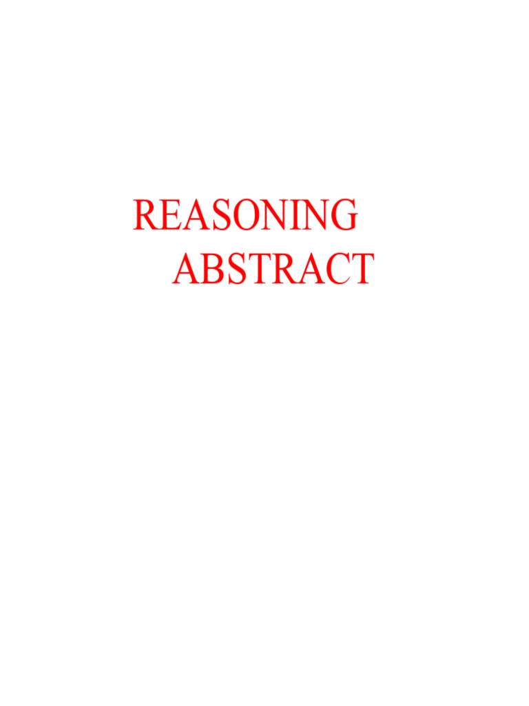 Abstract Reasoning Test Overview | PDF