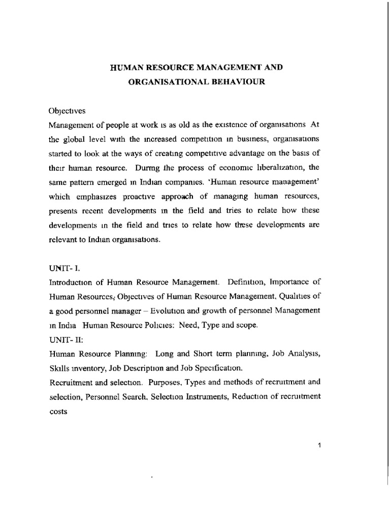 Human Resource Management | PDF
