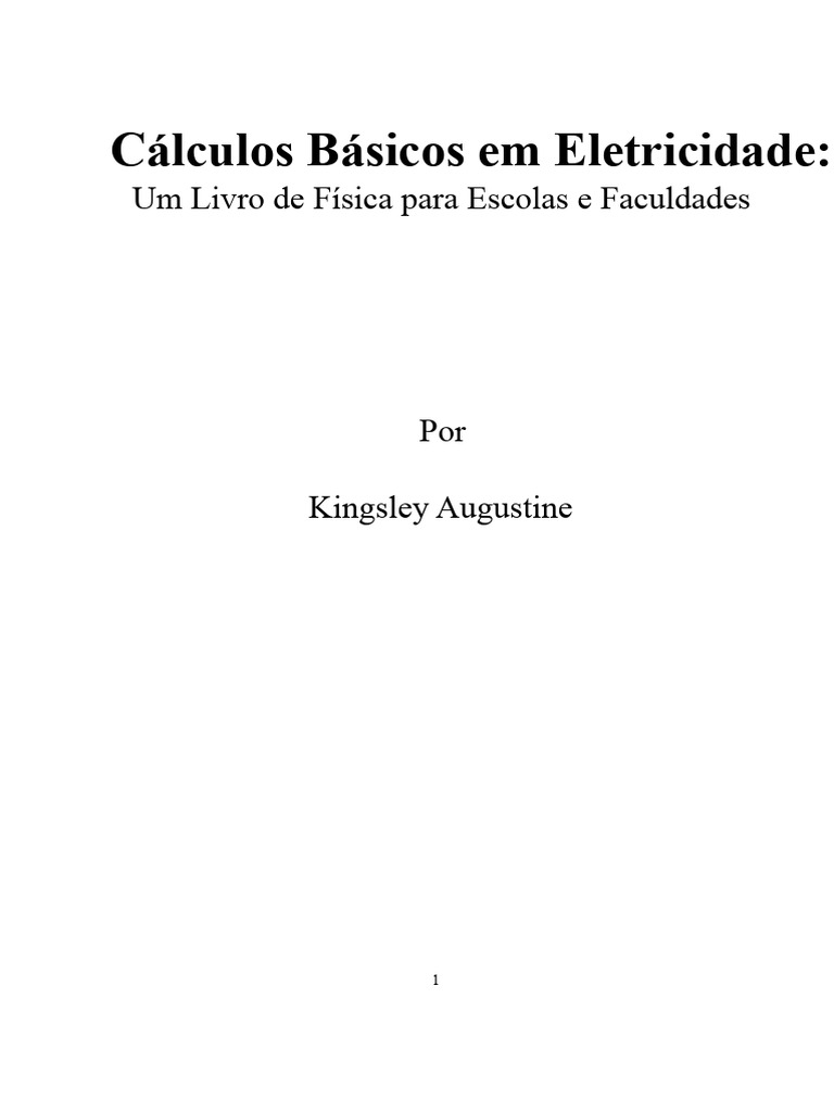 Cálculos de Eletricidade Básica | PDF | Circuitos em série e em ...