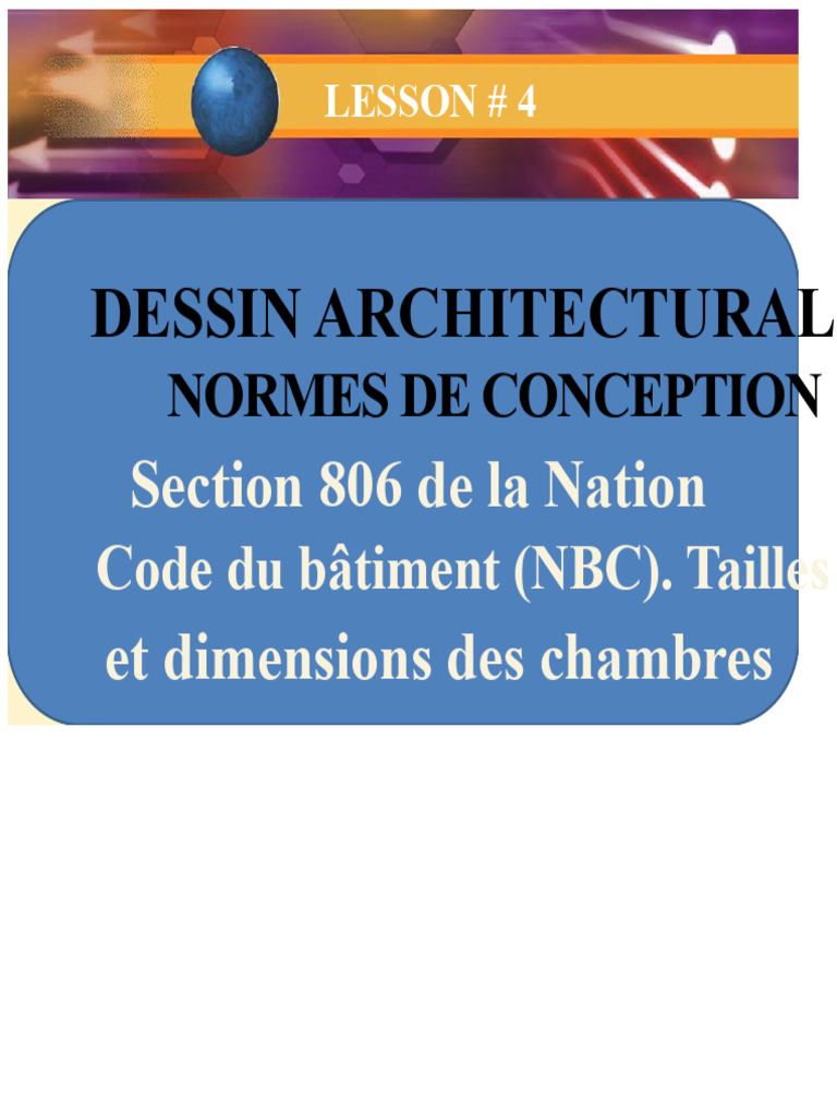 Normes de conception architecturale | PDF