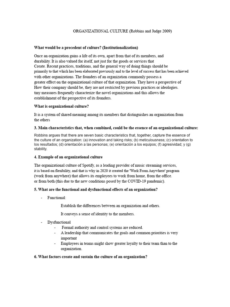 Understanding Organizational Culture | PDF | Organizational Culture ...