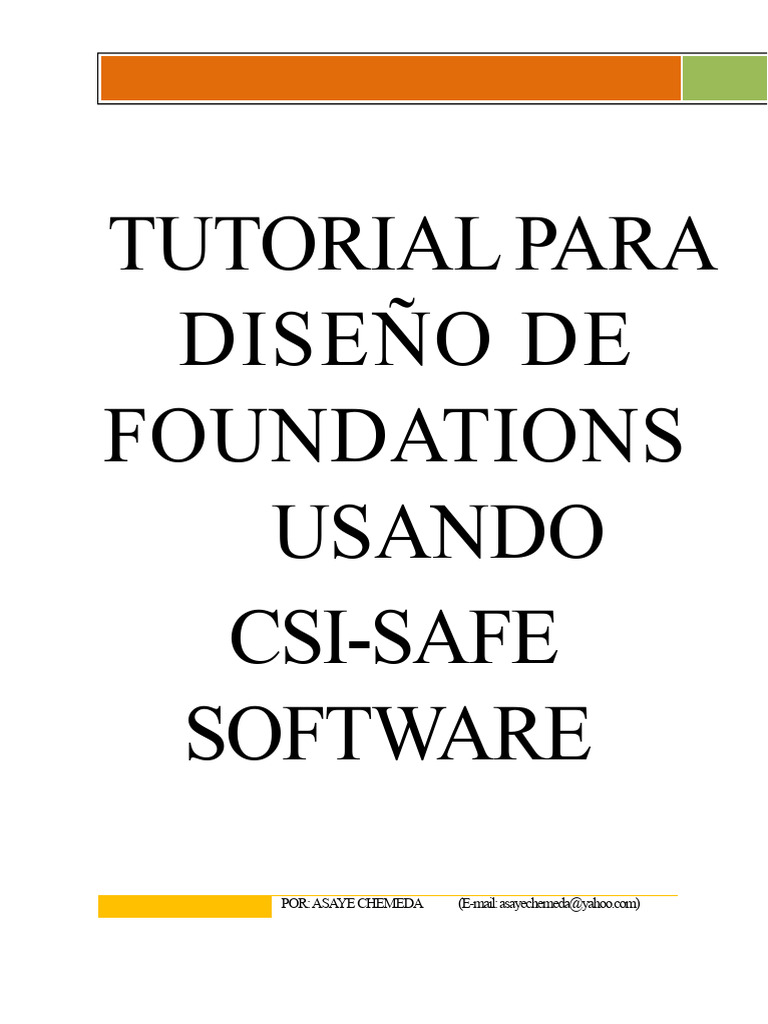 Tutorial de Cimentaciones con CSI-SAFE | PDF | Fundación (Ingeniería ...