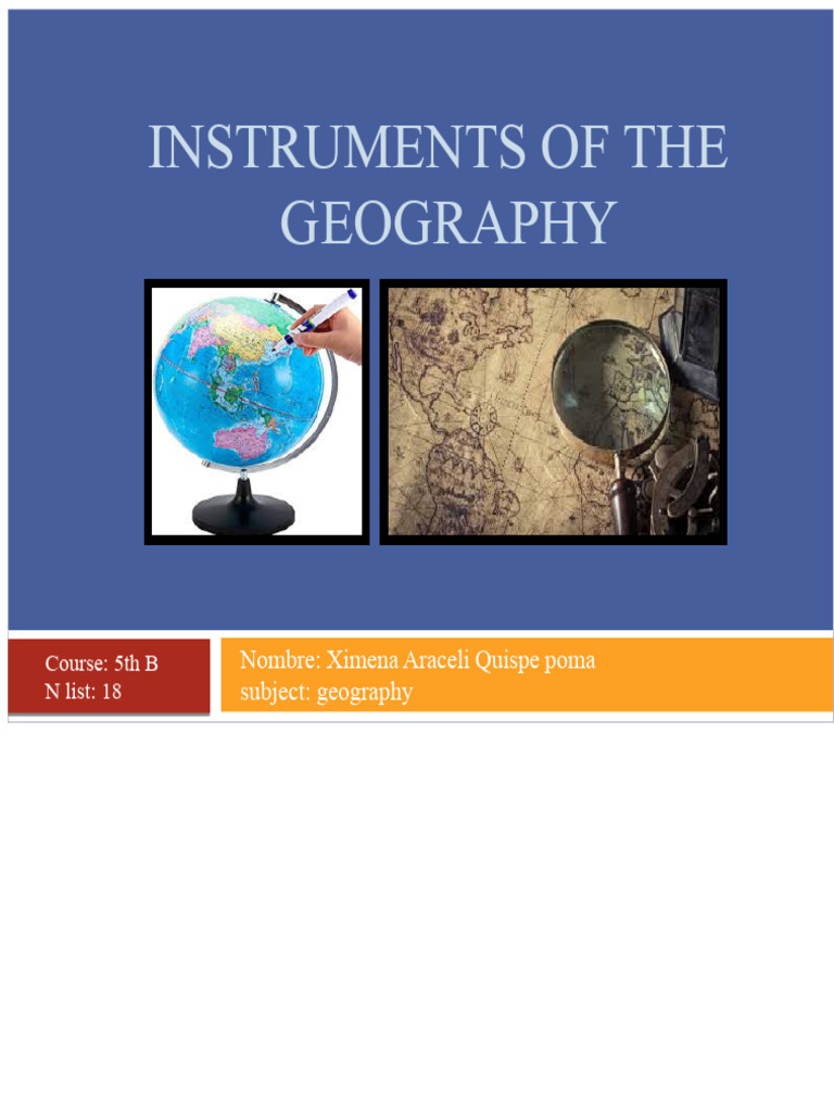 Essential Geography Instruments Explained | PDF