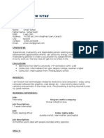 Curriculum Vitae BBA