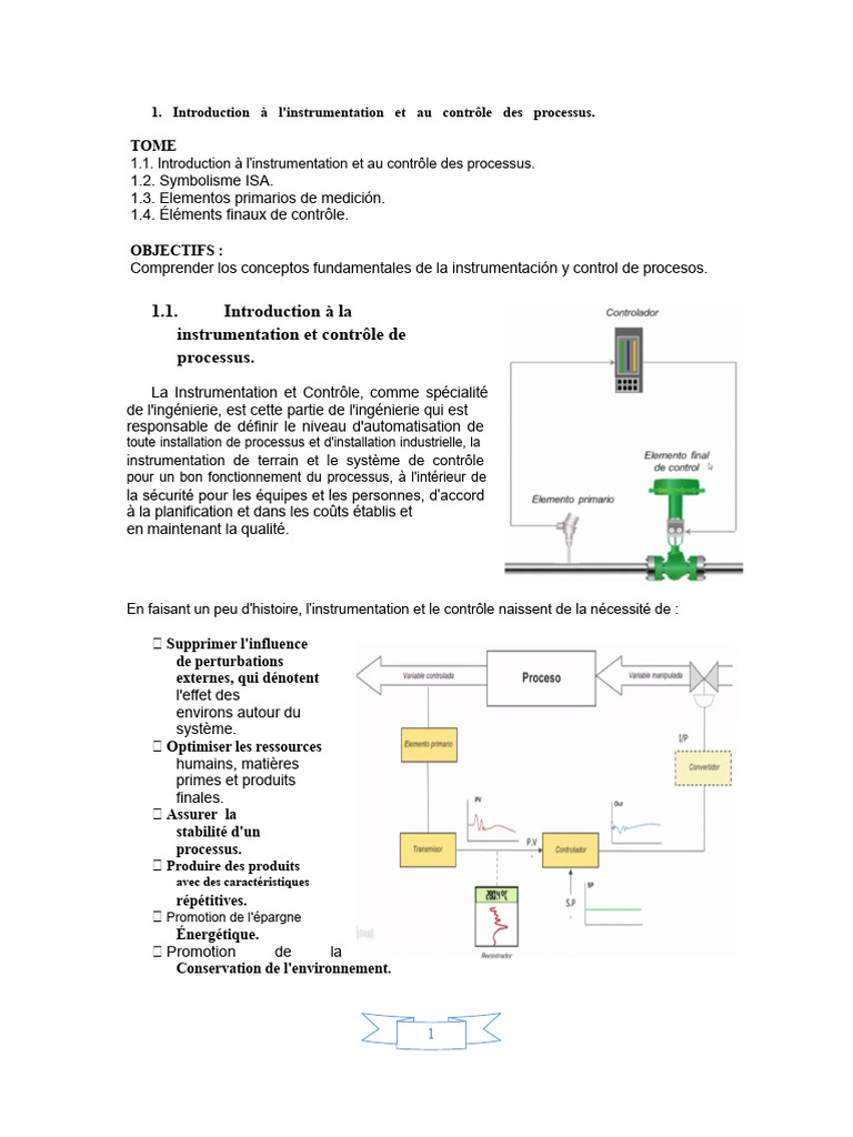 Introduction à l'instrumentation industrielle | PDF | Soupape | Énergie ...