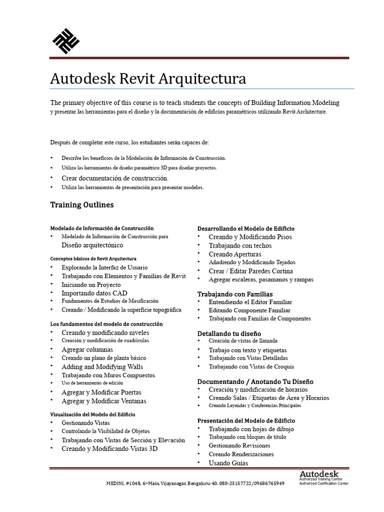 Curso de Revit Arquitectura y BIM | PDF | Autodesk Revit | Modelado de ...