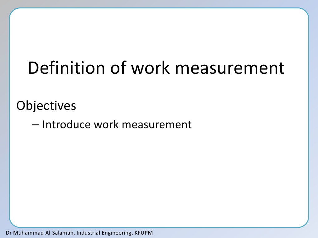 Understanding Work Measurement Techniques | PDF | Technology & Engineering
