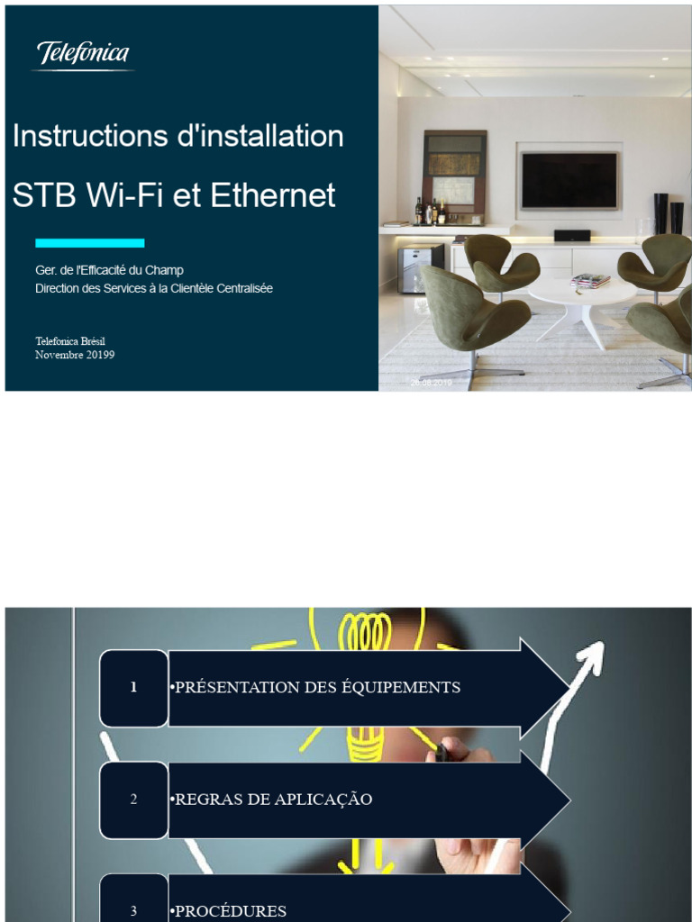 Installation STB Wi-Fi et Ethernet IPTV | PDF | Wi-Fi | Télévision par ...
