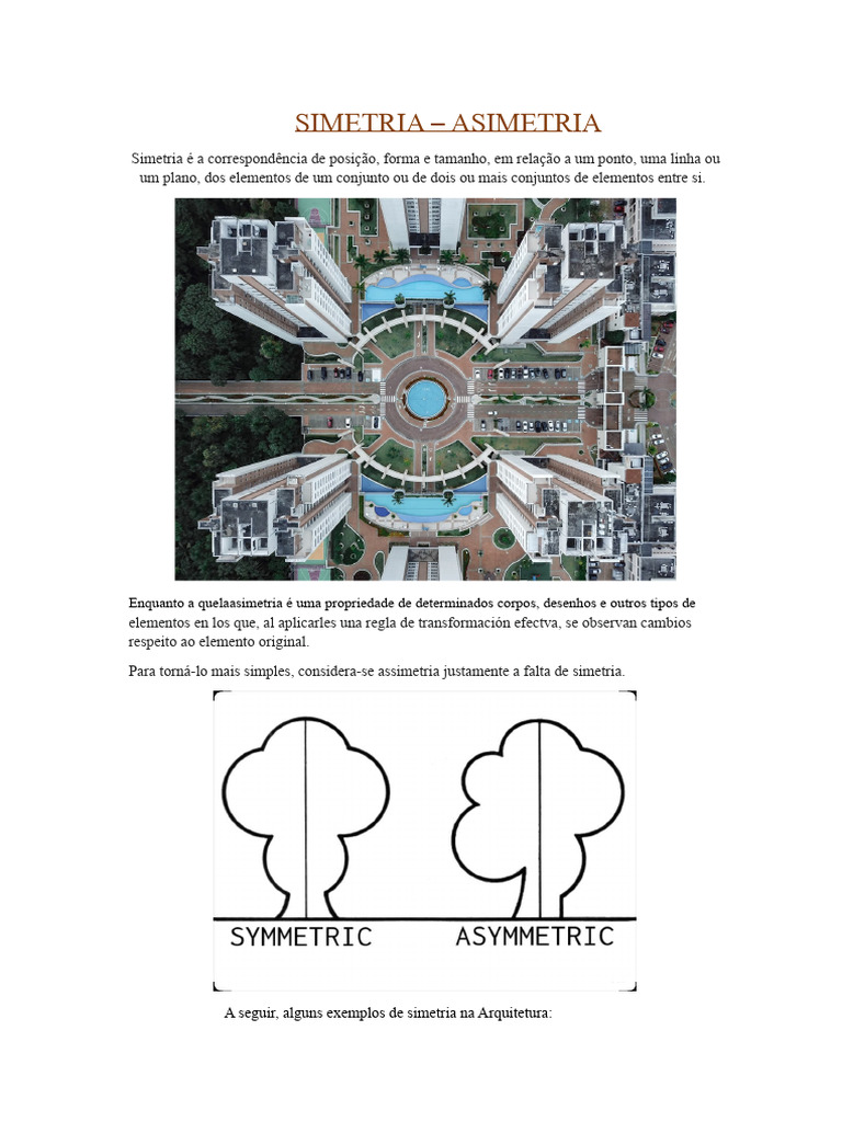 Simetria e Assimetria na Arquitetura | PDF | Simetria
