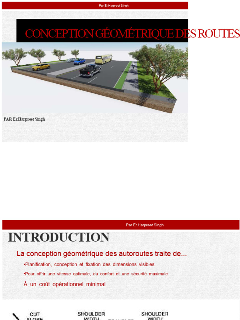 Conception Géométrique des Routes | PDF | Échangeur autoroutier | Autoroute