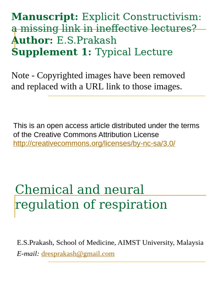 Neural Control of Respiration Explained | PDF | Breathing | Respiration