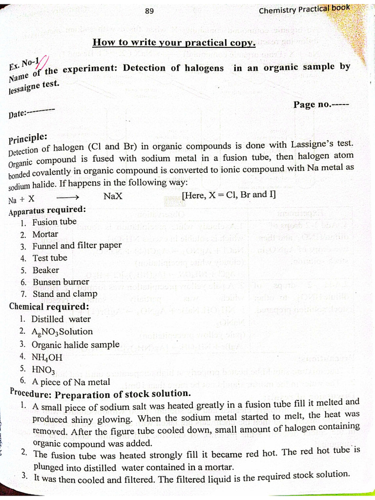 Chem 2nd Paper Practical | PDF