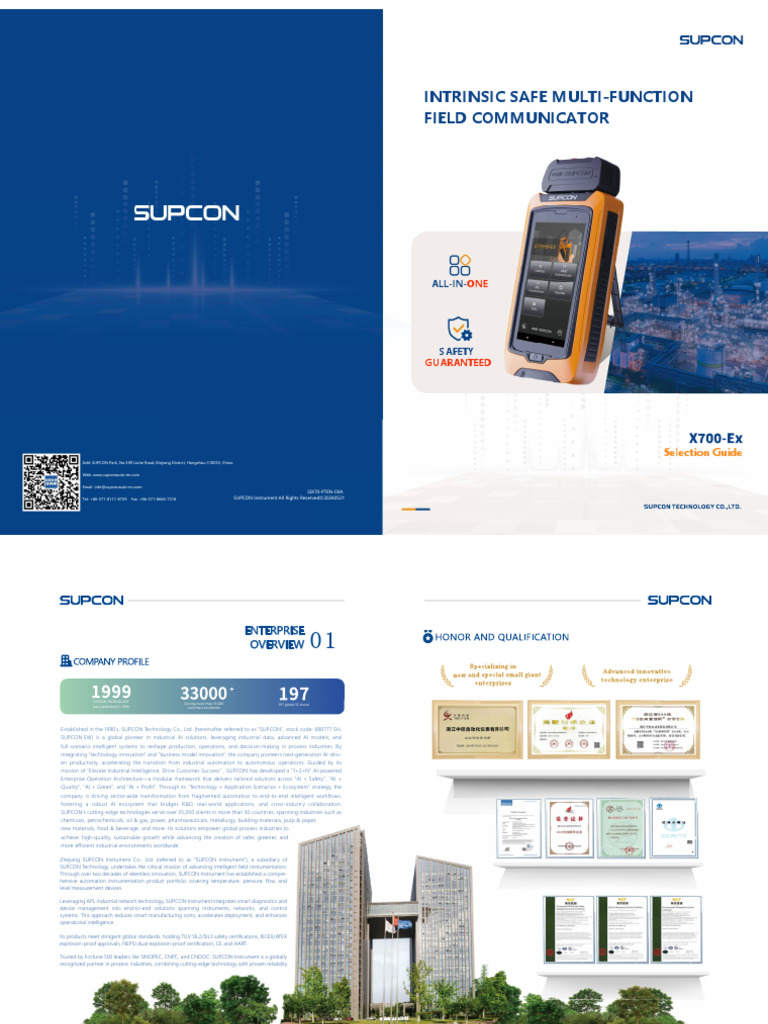 SUPCON Intrinsically Safe Field Communicator Guide | PDF | Thermocouple ...