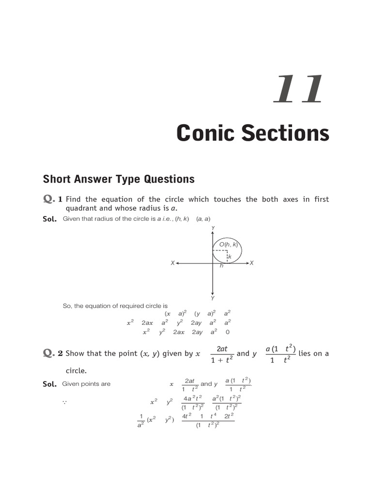 Conic Sections 2 | PDF | Circle | Ellipse