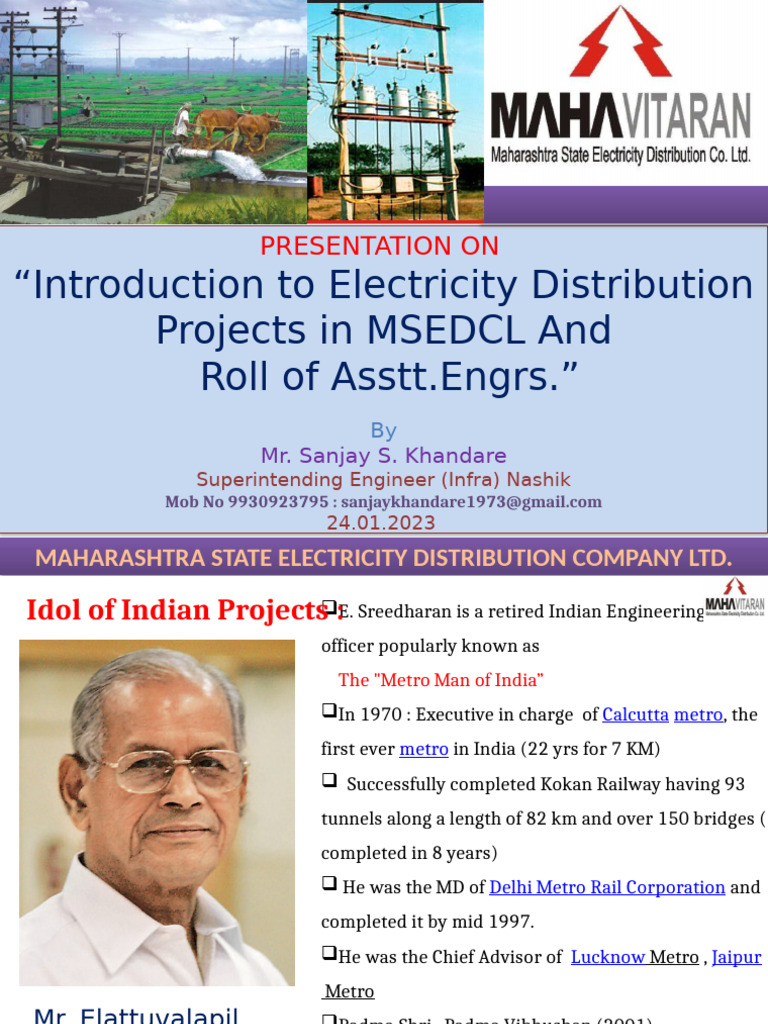 MSEDCL Electricity Distribution Projects Overview | PDF | Project ...